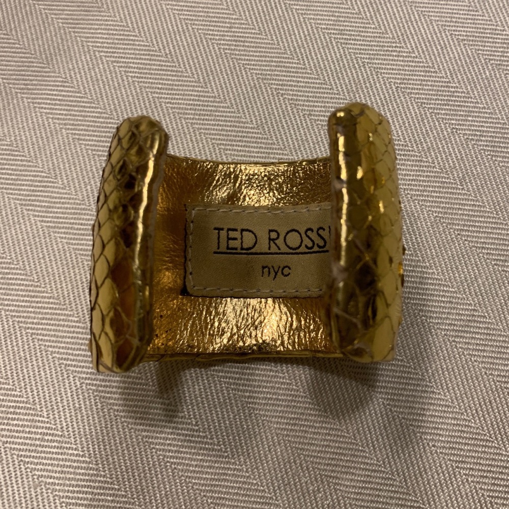 Ted Rossi Gold Python Cuff - image 4